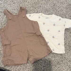 Carter's Cream Patterned T-Shirt